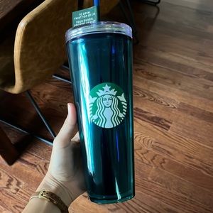 Starbucks ‘22 SUMMER 😎 Aqua Terra Confetti Green Cold Cup